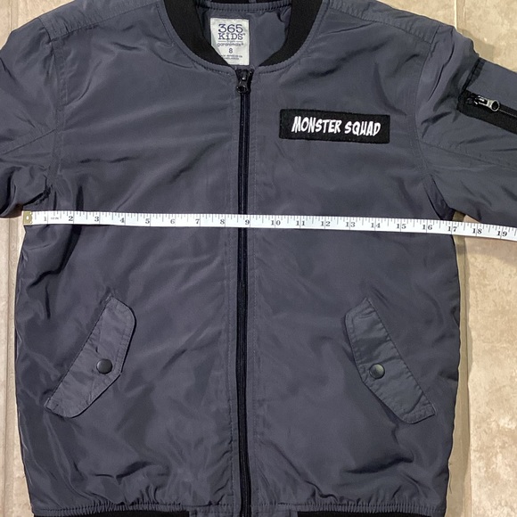 365 Kids from Garanimals Gray Monster Squad Lightweight Bomber Jacket … - Picture 6 of 13